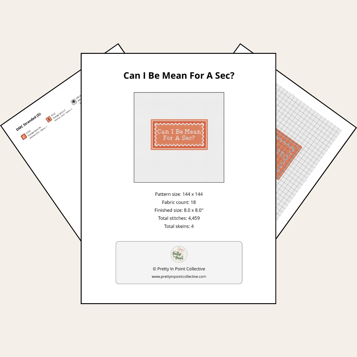 Can I Be Mean For A Sec? - Cross Stitch Kit
