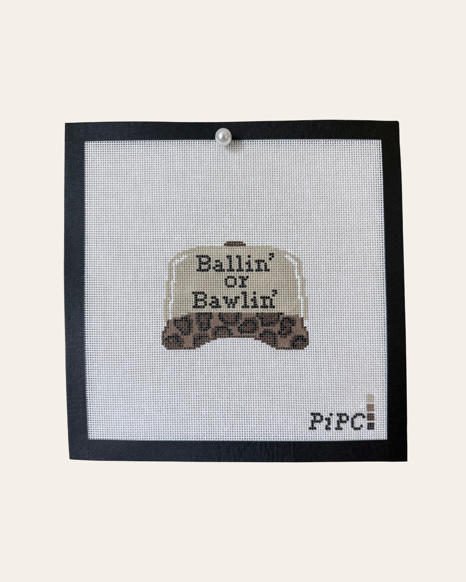 Ballin’ or Bawlin’ Needlepoint Canvas