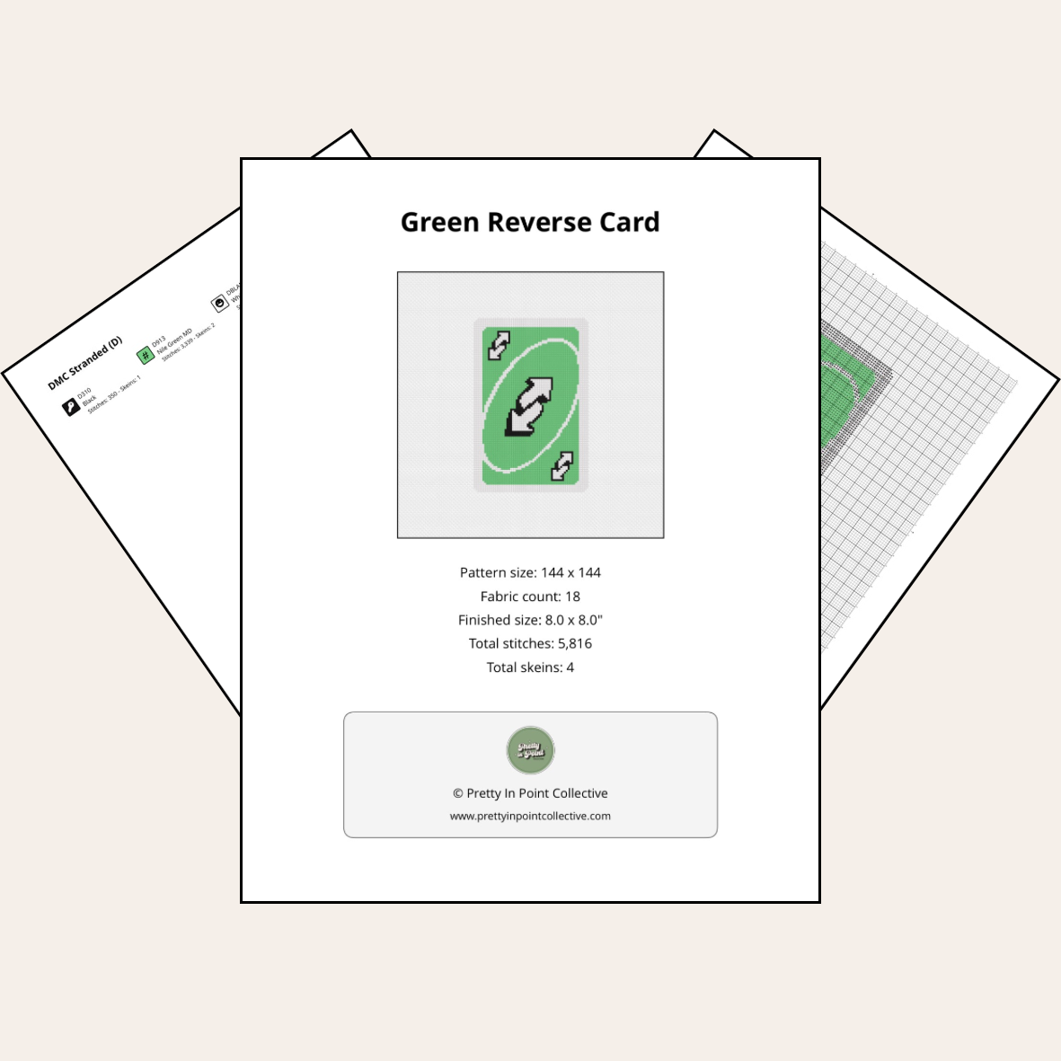 Green Reverse Card - Digital Chart Download