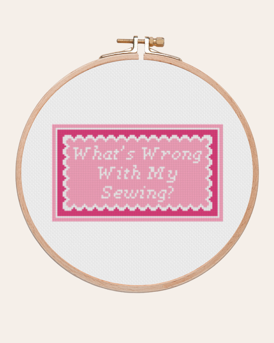 What’s Wrong With My Sewing? - Cross Stitch Kit