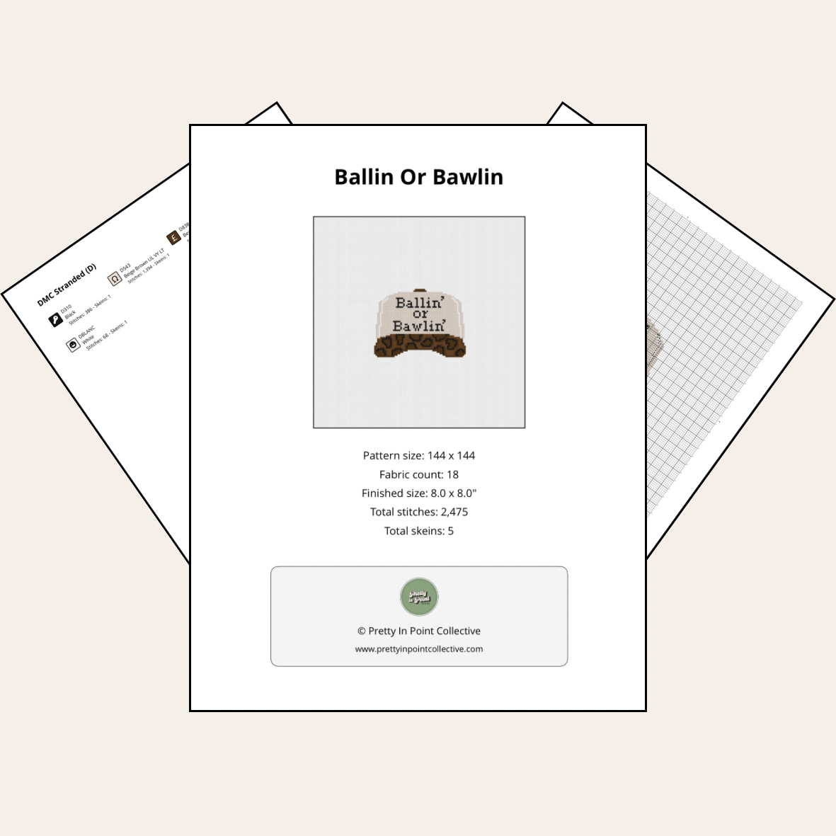 Ballin’ or Bawlin’ - Cross Stitch Kit