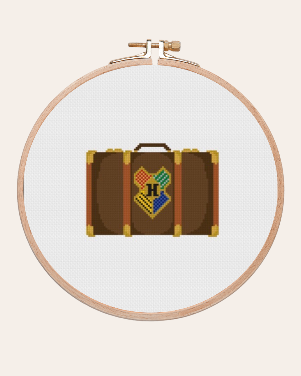 School Trunk - Cross Stitch Kit