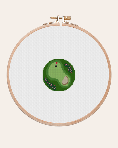 Mini Golf Course - Cross Stitch Kit
