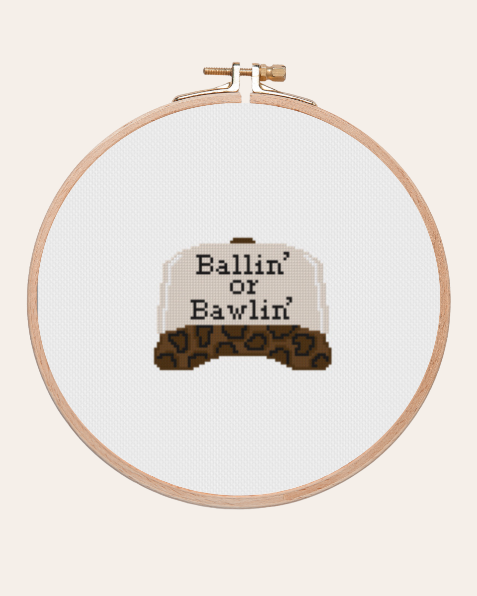 Ballin’ or Bawlin’ - Cross Stitch Kit