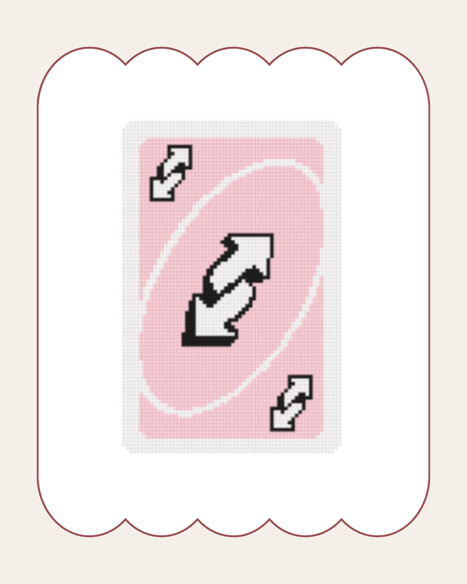 Pink Reverse Card - Digital Chart Download