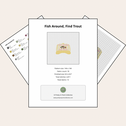 Fish Around, Find Trout - Cross Stitch Kit
