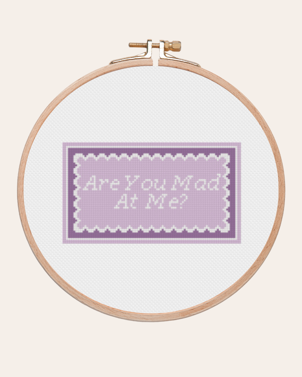 Are You Mad At Me? - Cross Stitch Kit