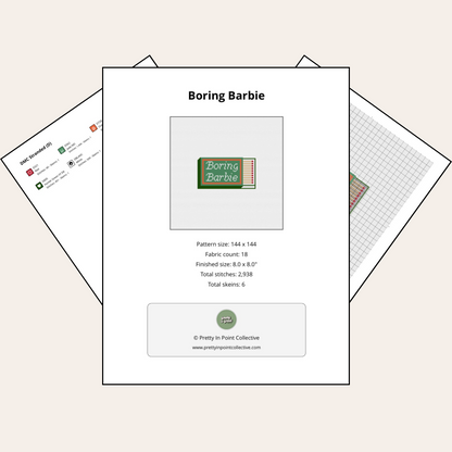 Boring Barbie - Cross Stitch Kit