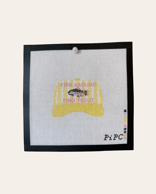 Fish Around, Find Trout - Needlepoint Canvas