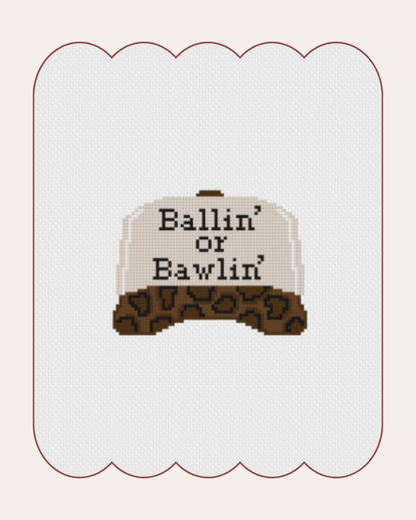 Ballin’ or Bawlin’ - Cross Stitch Kit