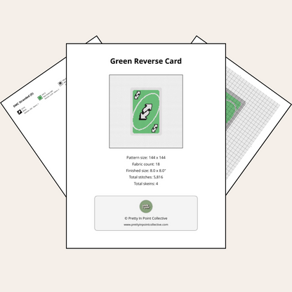 Green Reverse Card - Digital Chart Download
