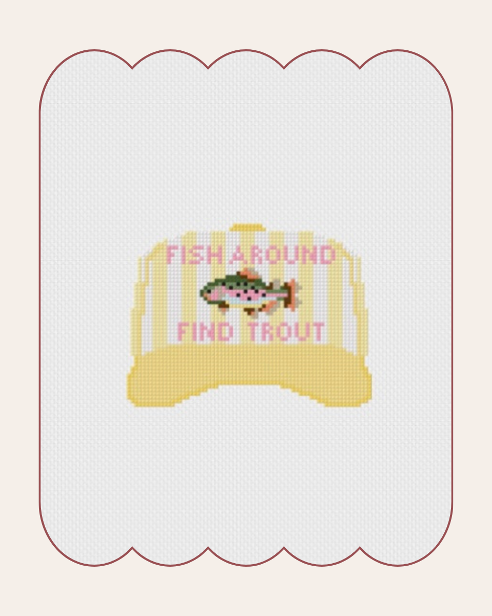Fish Around, Find Trout - Cross Stitch Kit