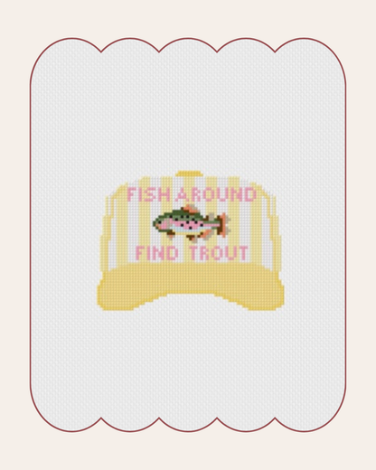 Fish Around, Find Trout - Cross Stitch Kit
