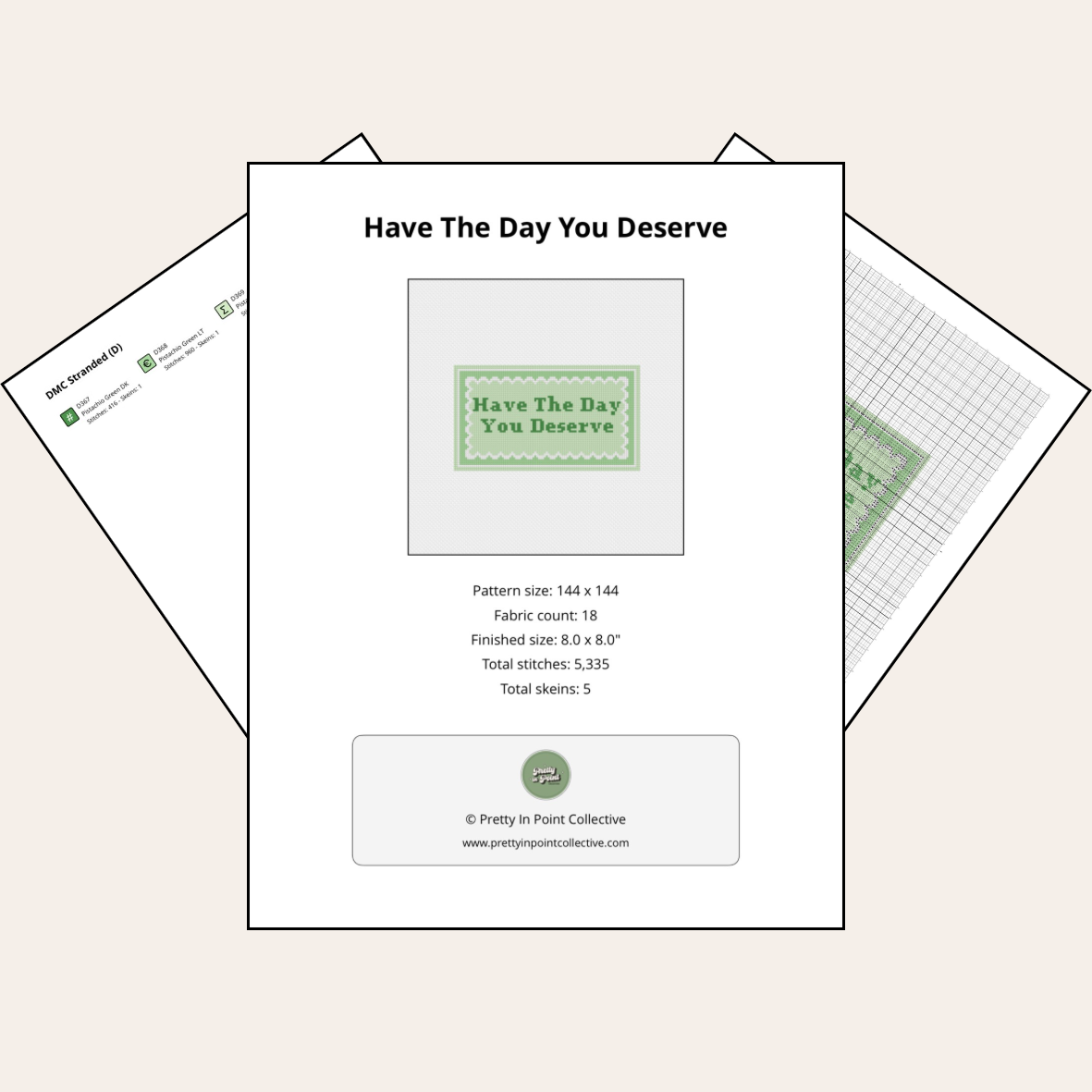 Have The Day You Deserve - Digital Chart Download